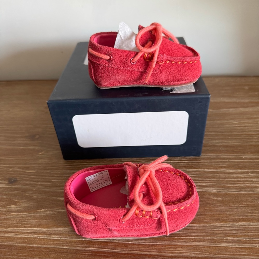 Cole Haan Toddler Pink Grant Driver Moccasins Size 1 Newborn